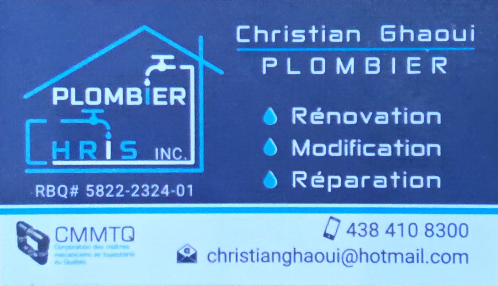 Plombier Chris Inc